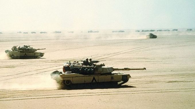 Tanky M1a1Abrams byly nasazeny v roce 1991 v Iráku během operace Pouštní bouře..