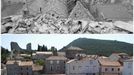 A combination picture shows the old town of Mali Ston in 1991 (top) and the same area, rebuilt, in 2012 in Dubrovnik. The city of Dubrovnik was severely damaged due to shelling by Serb-dominated Yugoslav troops during Croatia's 1991-95 war of independence. REUTERS/Antonio Bronic (CROATIA - Tags: CIVIL UNREST CONFLICT) Published: Čec. 31, 2012, 4:09 odp.