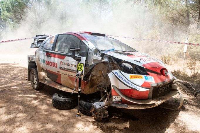 Kalle Rovanperä, Toyota na trati Italské rallye 2021