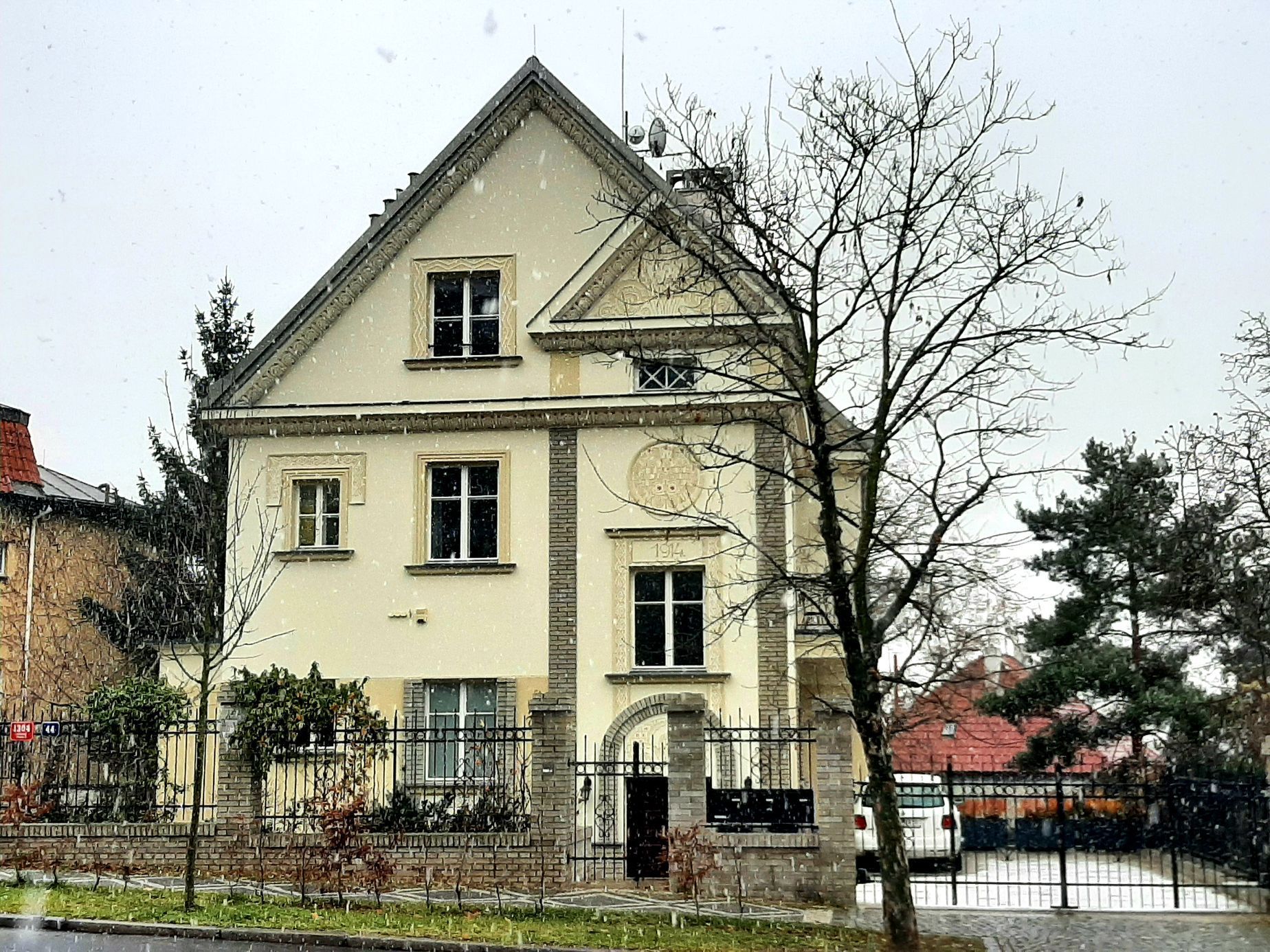 vila, Strahov, architektura