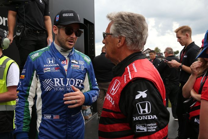 Marco Andretti a jeho děda Mario Andretti