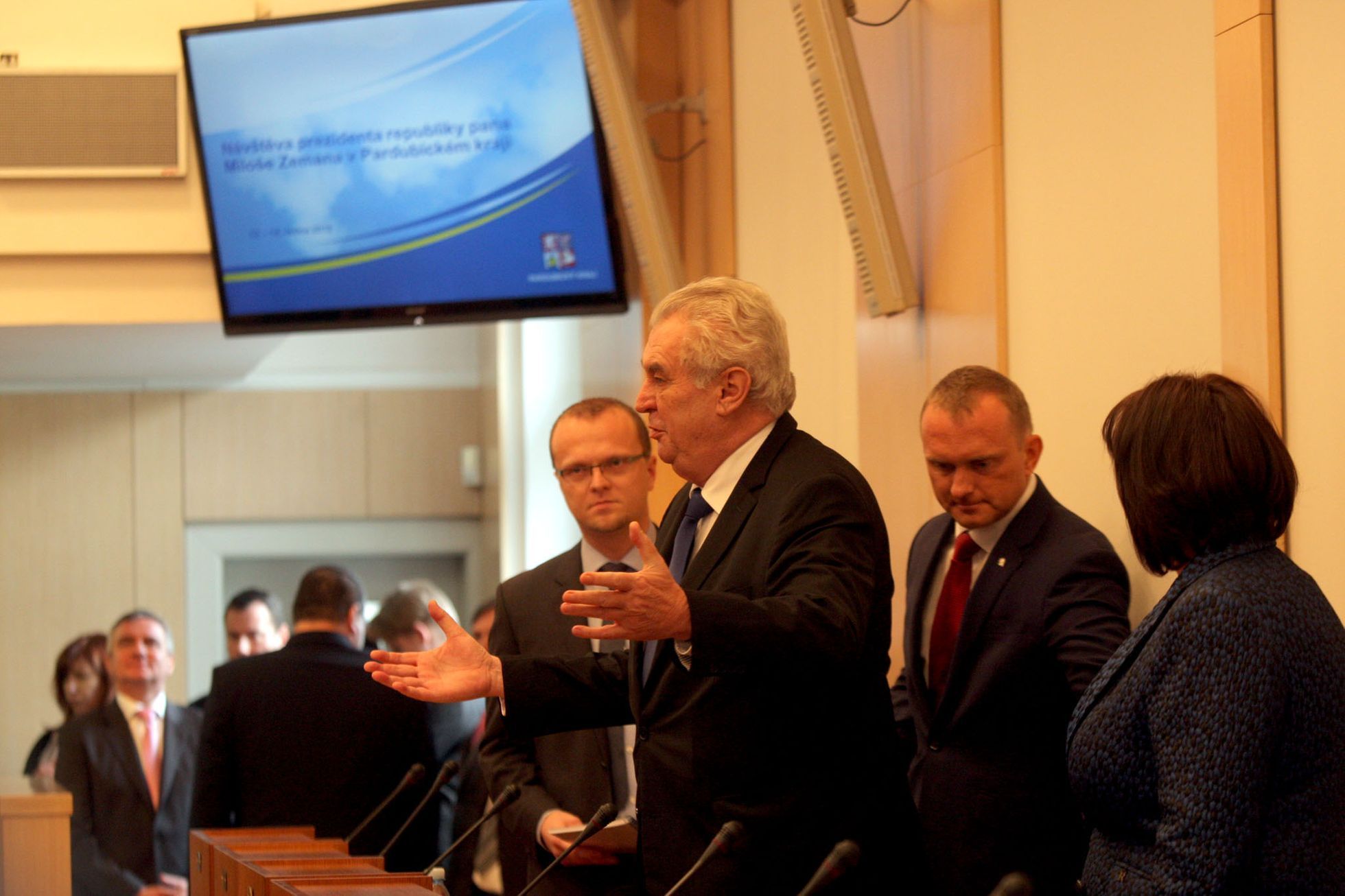 Zeman v Pardubickém kraji