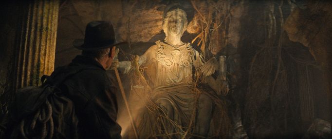 Harrison Ford jako Indiana Jones.