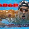 Michael Phelps of the US is seen with a red cupping mark on his shoulder as he competes in the Men's 4 x 100m Freestyle Relay Final at the 2016 Rio Olympics in Rio de Janeiro