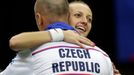 Petr Pála a Petra Kvitová ve finále Fed Cupu 2014