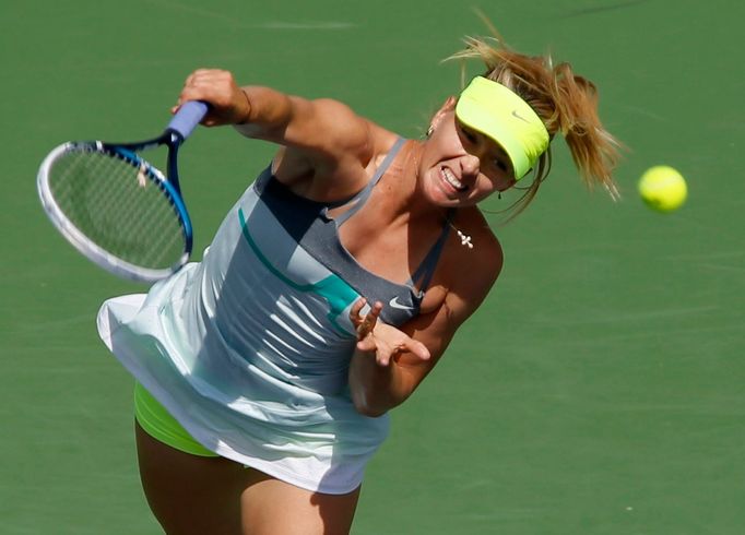 Ruská tenistka Maria Šarapovová na vítězním turnaji v Indian Wells