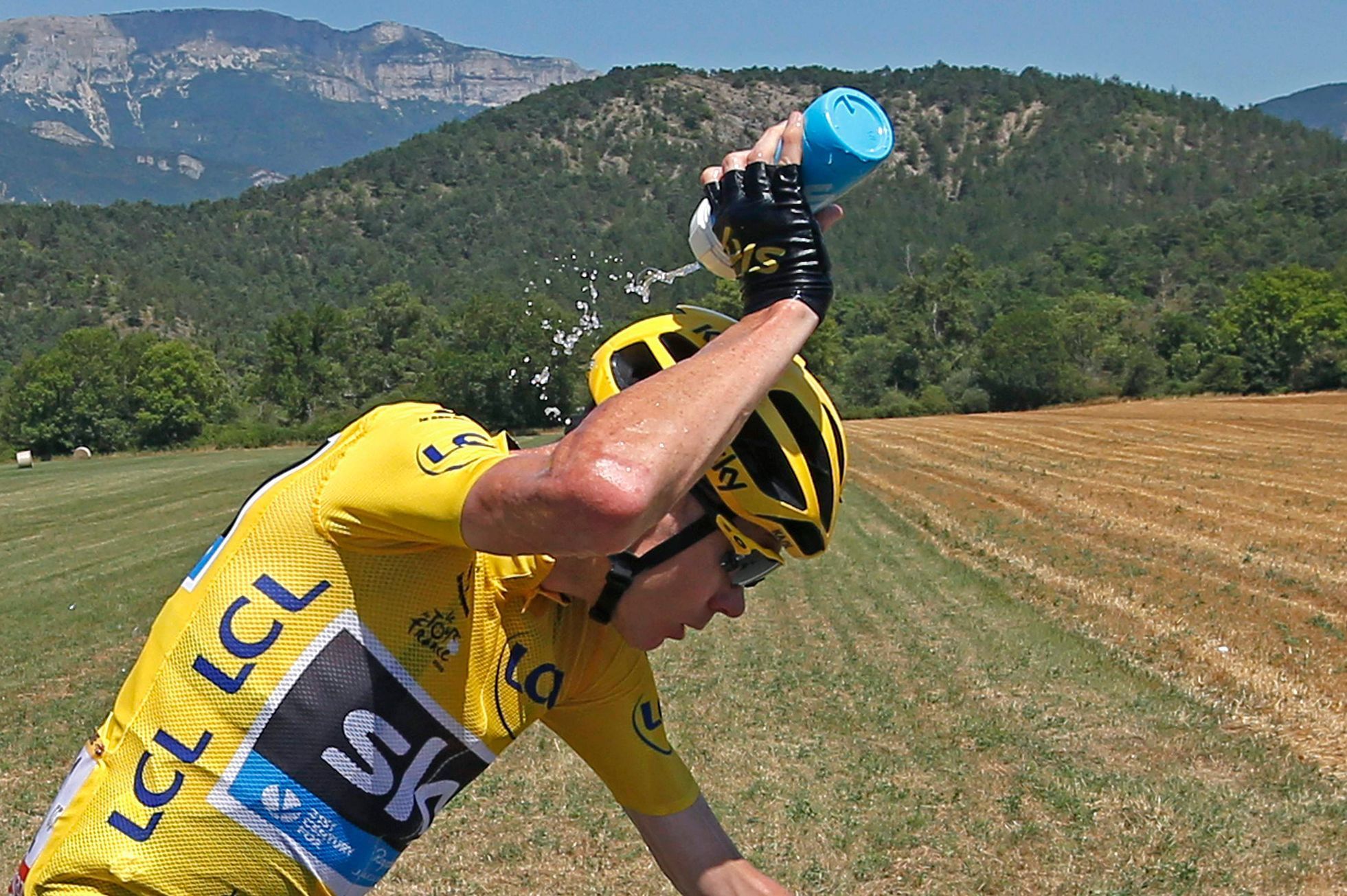 Chris Froome v 16. etapě Tour de France 2015