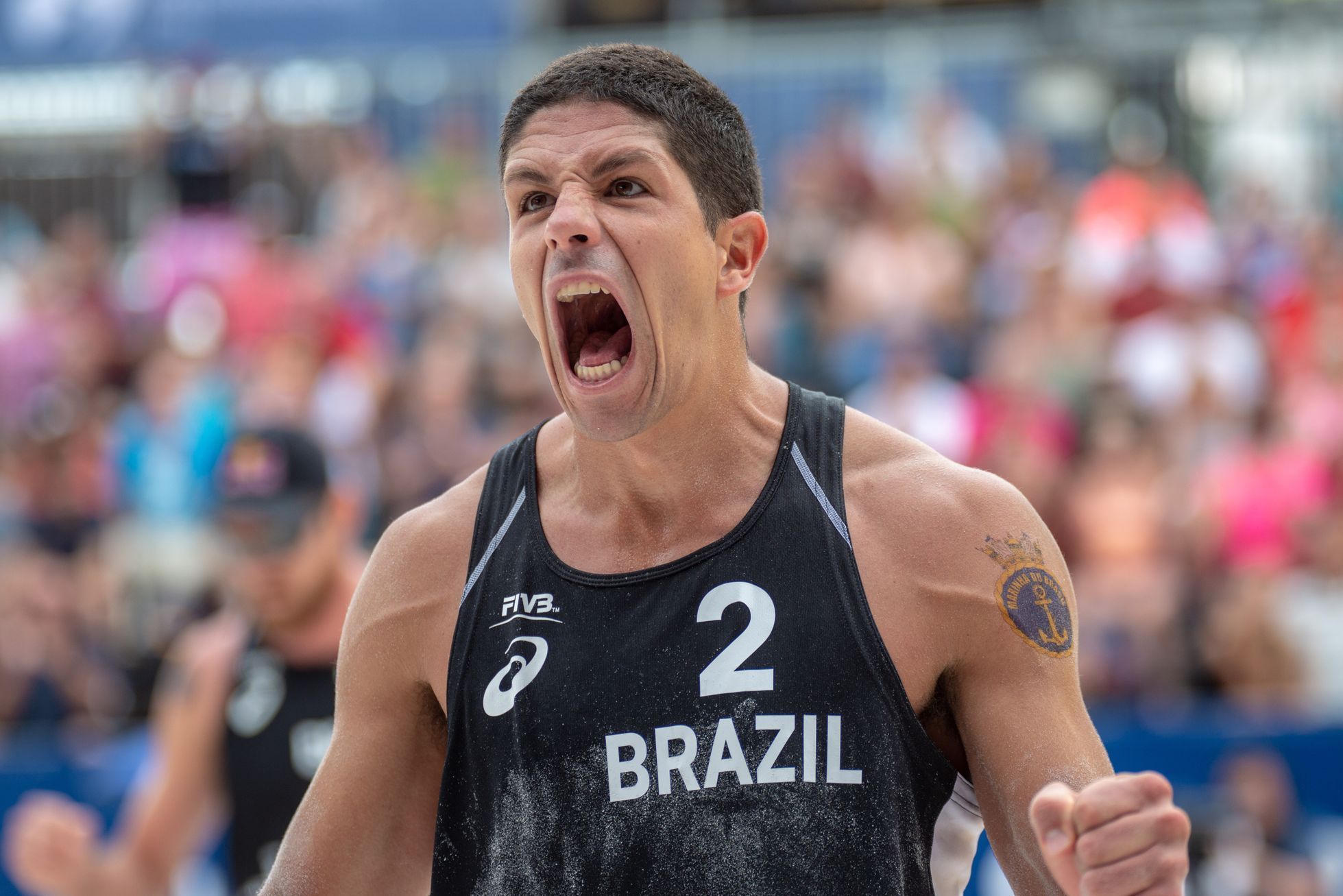 plážový volejbal, Světový okruh 2019, Ostrava, Brazilec Álvaro Filho