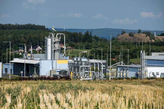 Zásobník zemního plynu společnosti RWE Gas Storage v Hájích u Příbrami