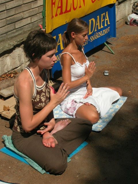 Falun Gong - protest v Praze