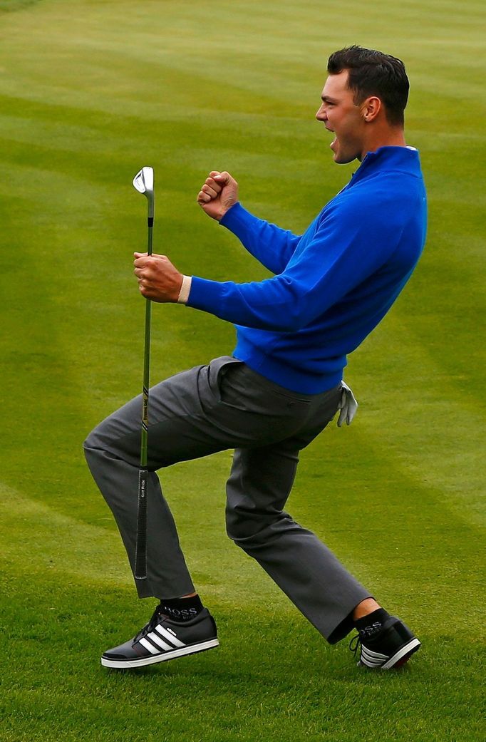 Martin Kaymer se raduje na Ryder Cupu 2014.