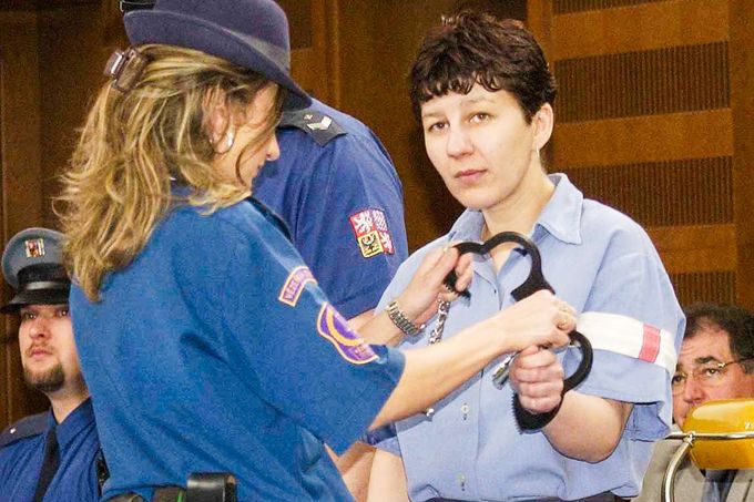 Dana Stodolová během soudního procesu. 16. dubna 2004