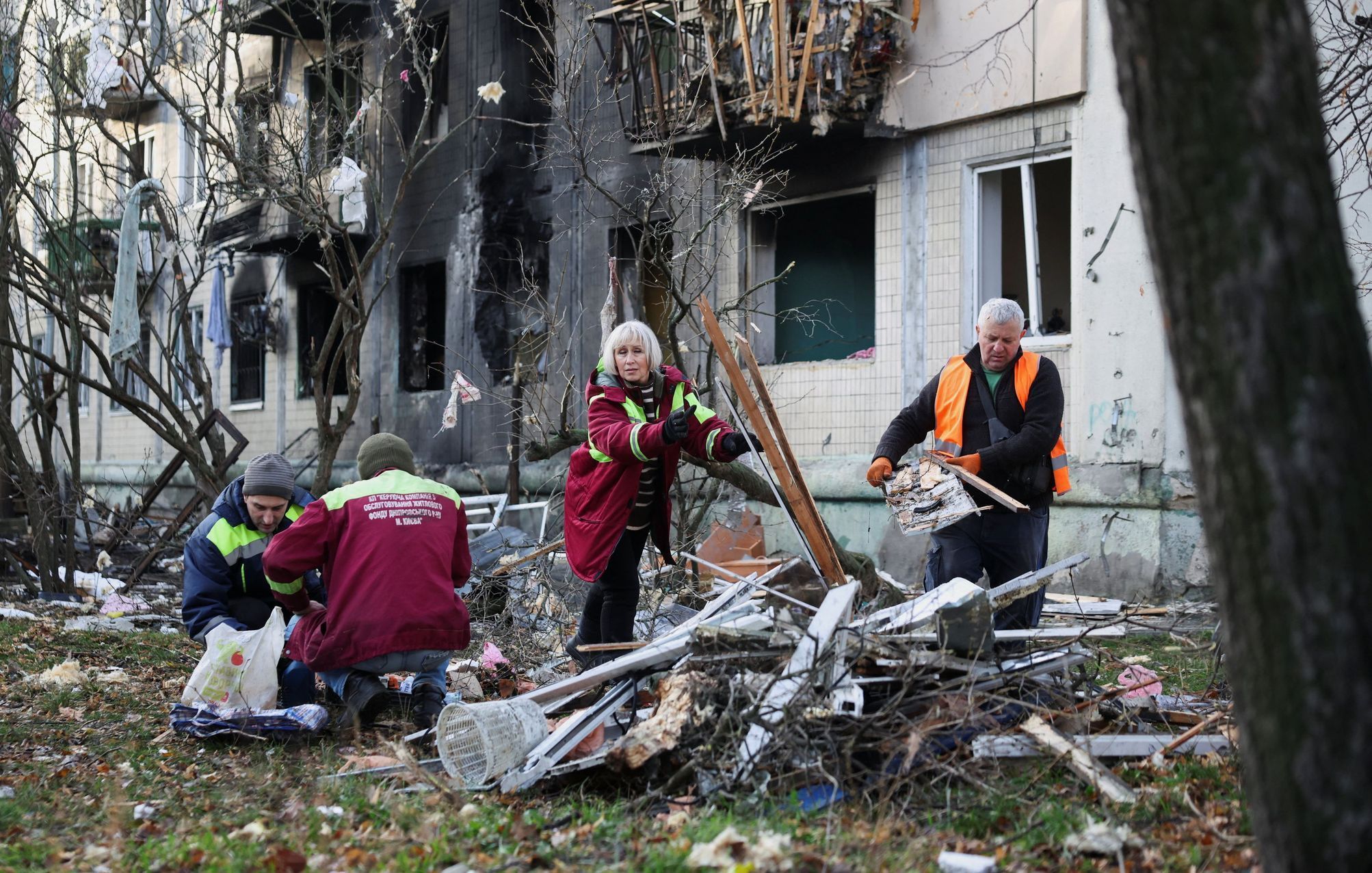 Noční ruský úder na Kyjev