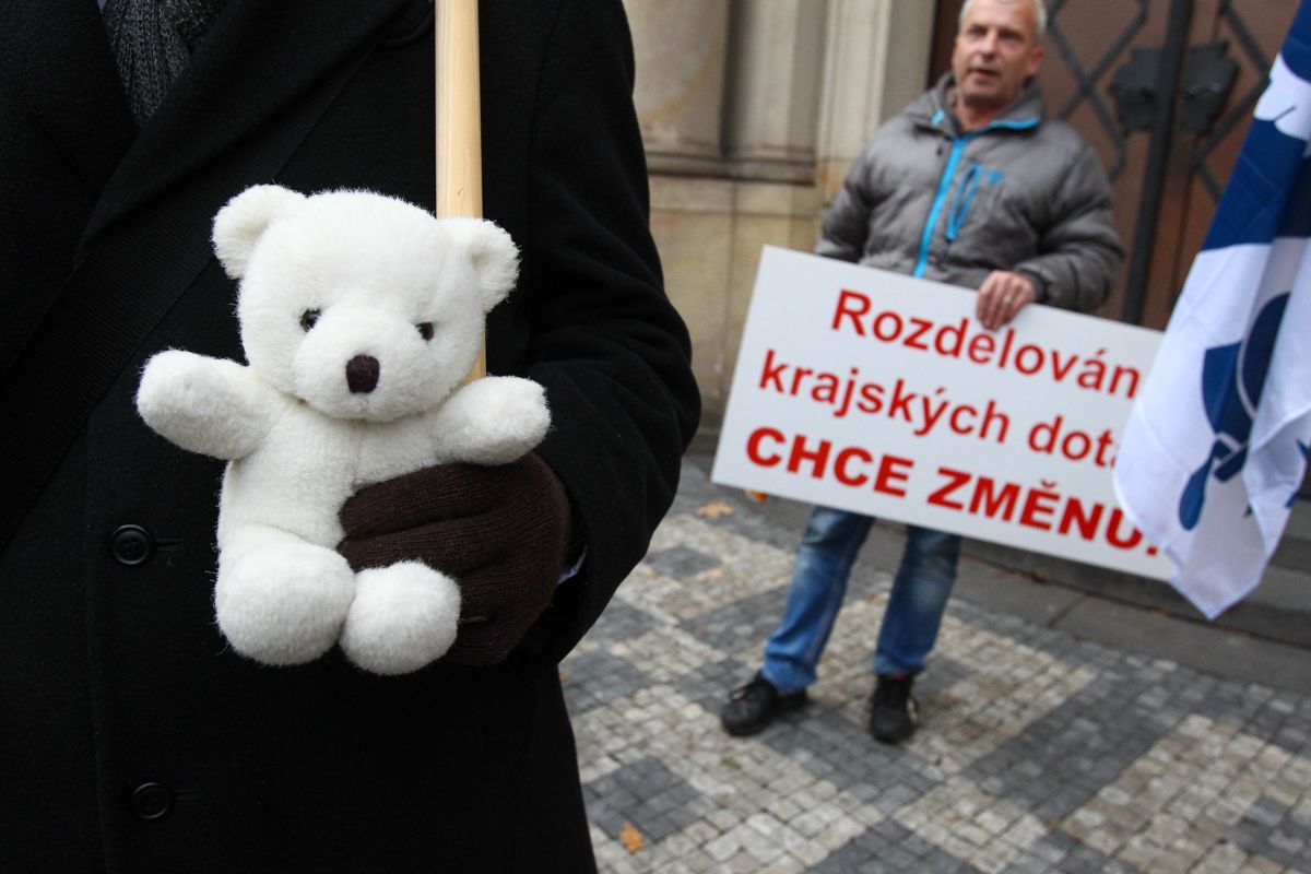 Demonstrace starostů Středočeského kraje 23.11.2015