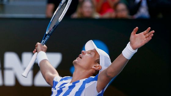 Tomáš Berdych se poprvé dostal v Australian Open do semifinále, které mu chybělo jako poslední ze všech grandslamových turnajů.