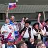 Slovenští fanoušci na zápase Slovensko - Kanada na MS 2023