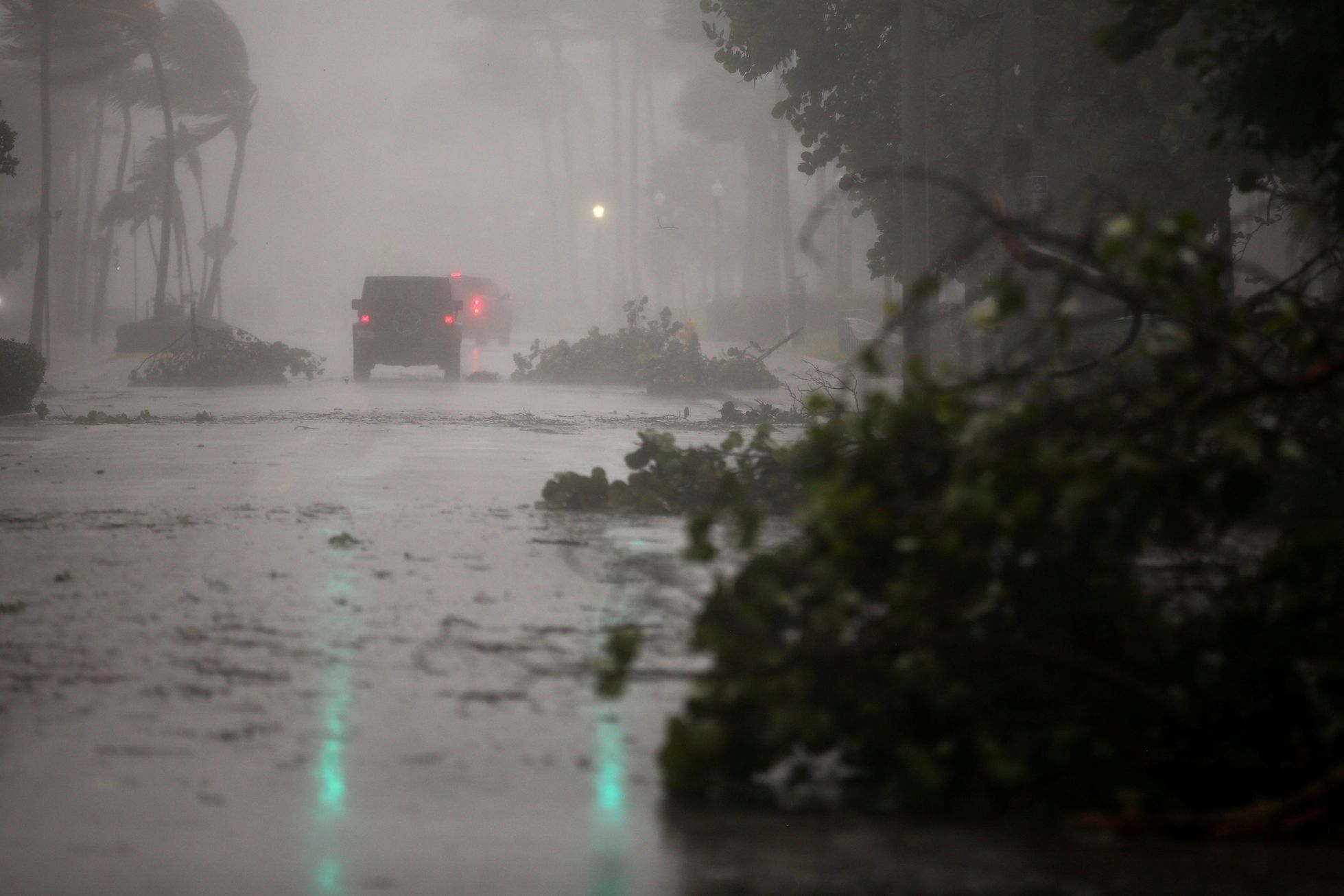 Florida Irma první škody
