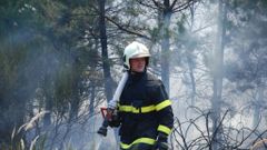 Požár v lese na Tišnovsku