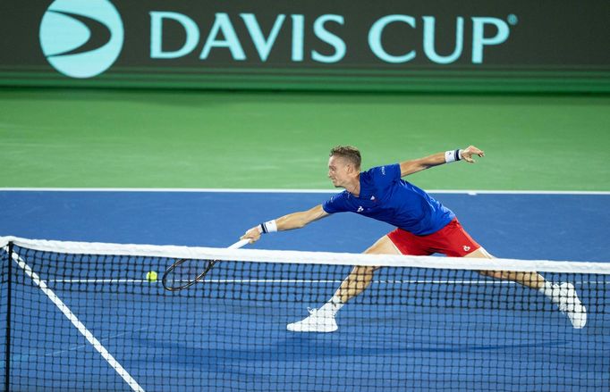 Jiří Lehečka během duelu s Tiafoem