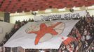 Fanoušci Slavie v Edenu