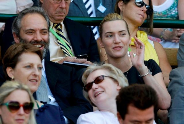 Kate Winslett se přišla podívat na Rogera Federera