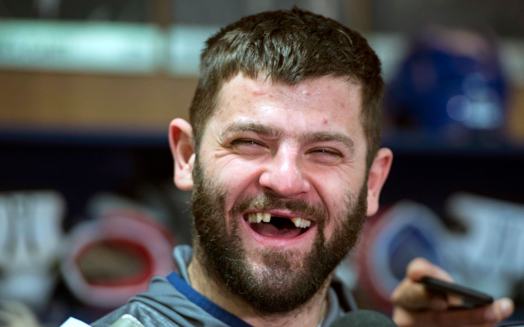 Hokejista Alexander Radulov NHL Montreal úsměv smích zuby