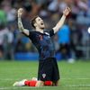 Šime Vrsaljko slaví po semifinále MS 2018 Chorvatsko - Anglie