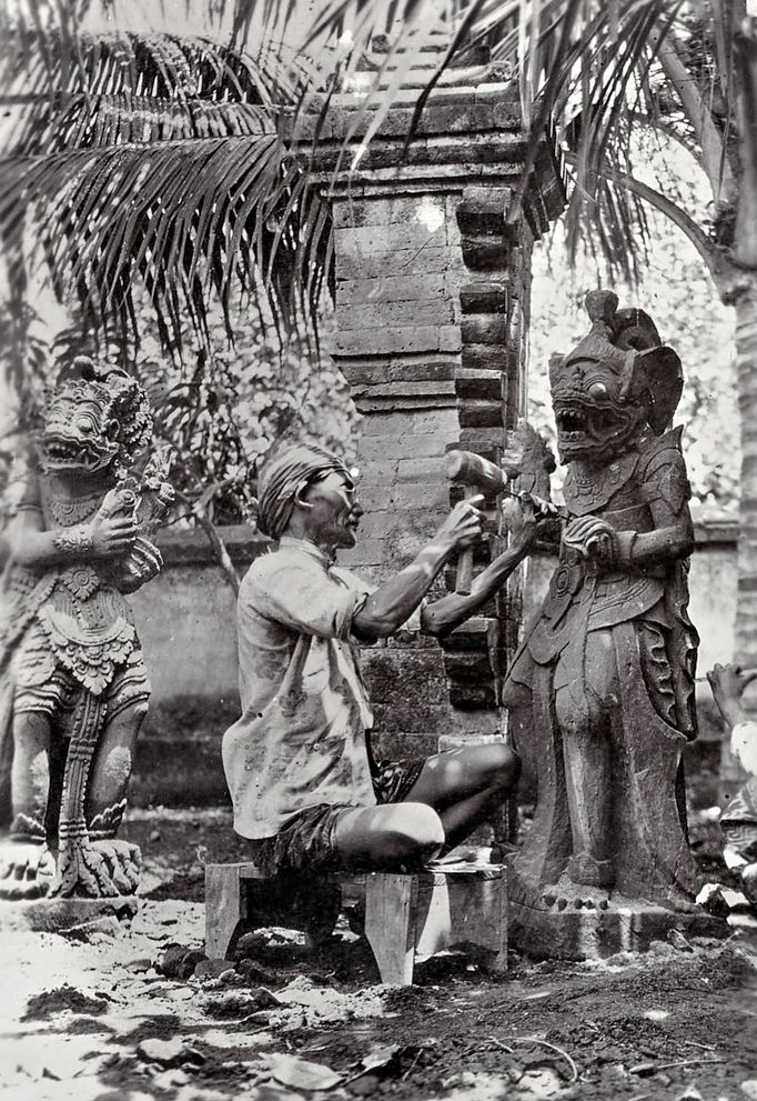 Bali. Fotografie z 20. Let 20. století, kterou pořídil přerovský rodák a cestovatel Bohumil Pospíšil.