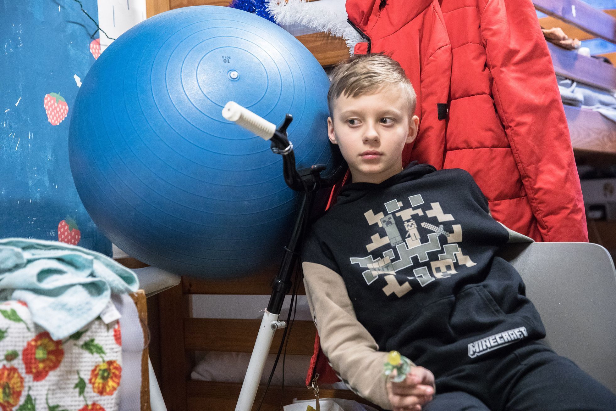 Ukrajinská rodina uprchlíků slaví Vánoce v Česku na koleji