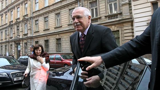 Jeden den s Václavem Klausem v Plzni