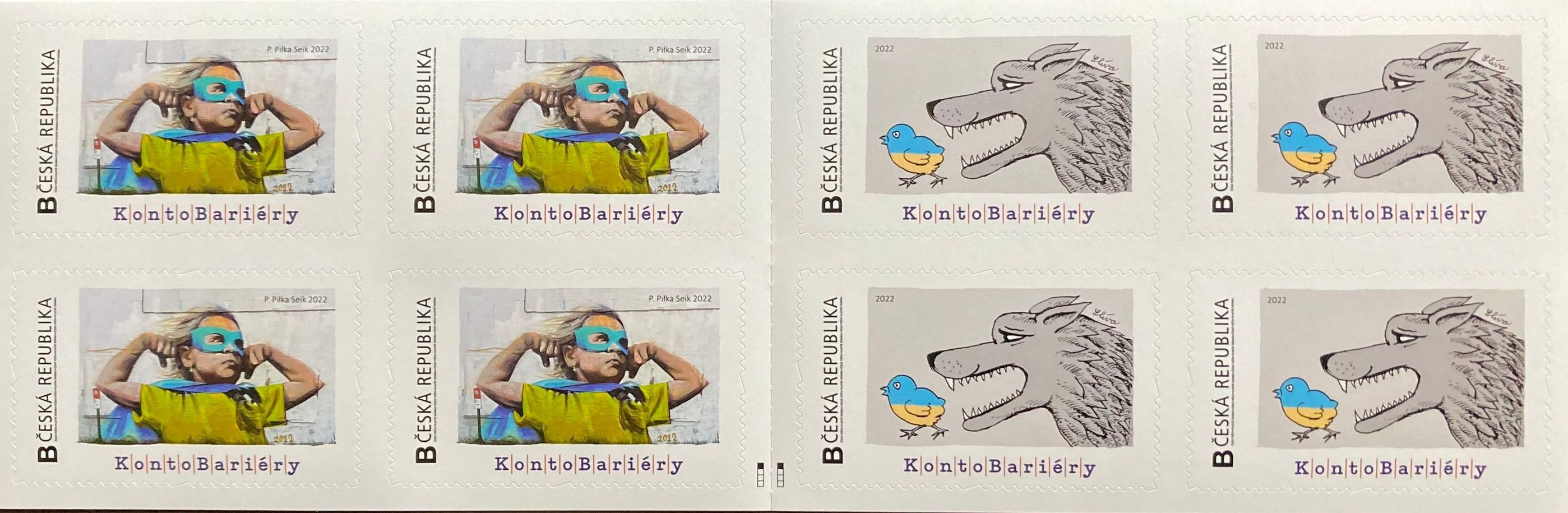 poštovní známky Ukrajina česká pošta