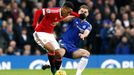 helsea's Branislav Ivanovic in action with Manchester United's Anthony Martial