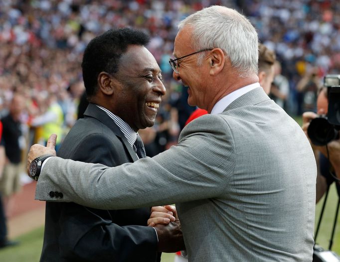 Soccer Aid 2016 Pelé a Ranieri