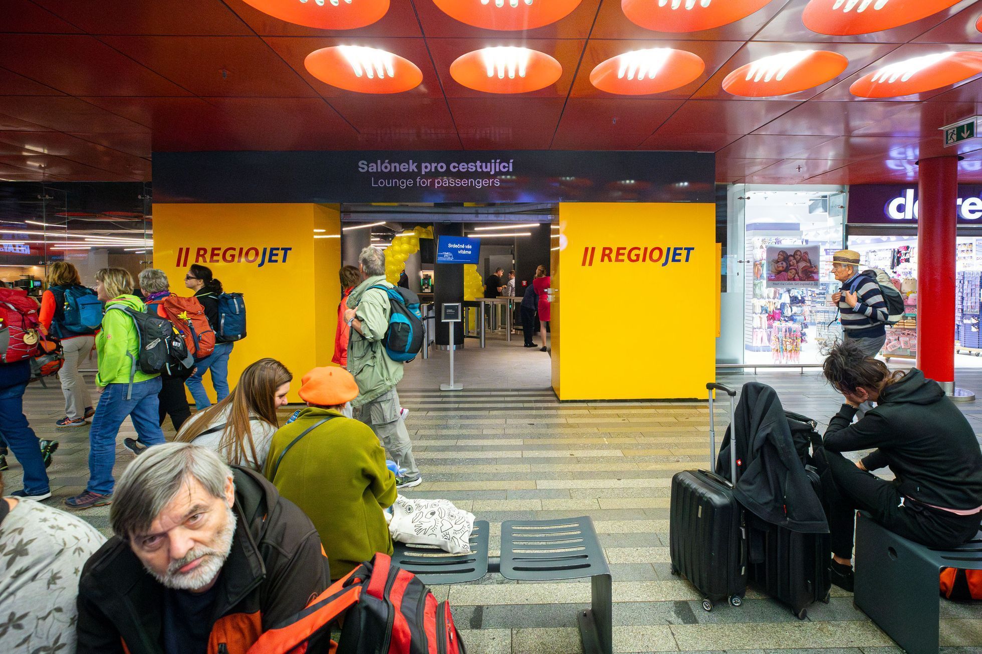 RegioJet lounge / salónek na Hlavním nádraží