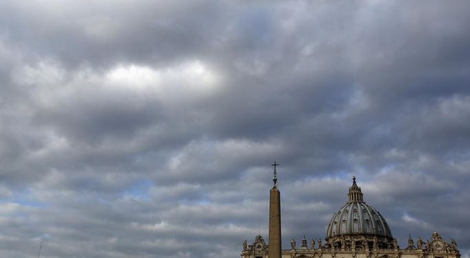 St. Peter's Basilica is pictured at the Vatican February 12, 2013.