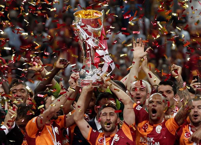 Galatasaray slaví titul v turecké superlize (2013)