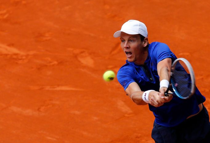 Tomáš Berdych na turnaji masters v Madridu 2014