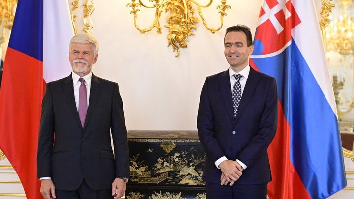 Po Fialovi jednal se slovenským premiérem Ódorem v Praze i prezident Pavel