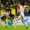 Tomáš Souček dává gól v zápase LM Borussia Dortmund - Slavia
