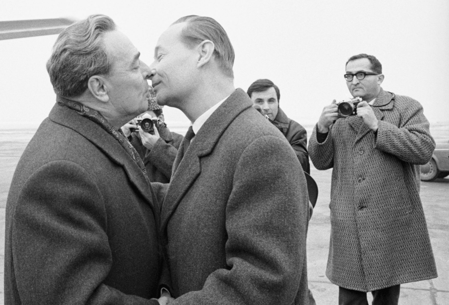 Leonid Brežněv a Alexander Dubček