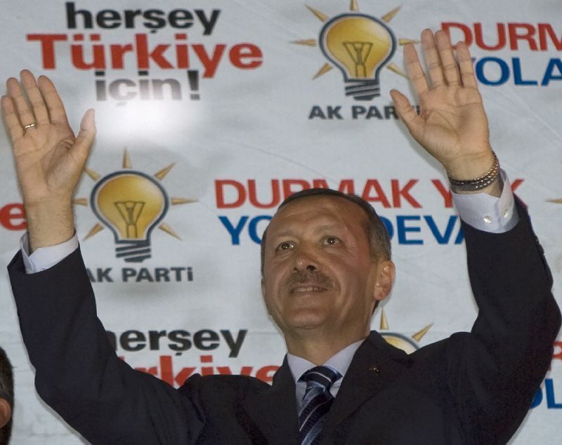 Erdogan triumfující