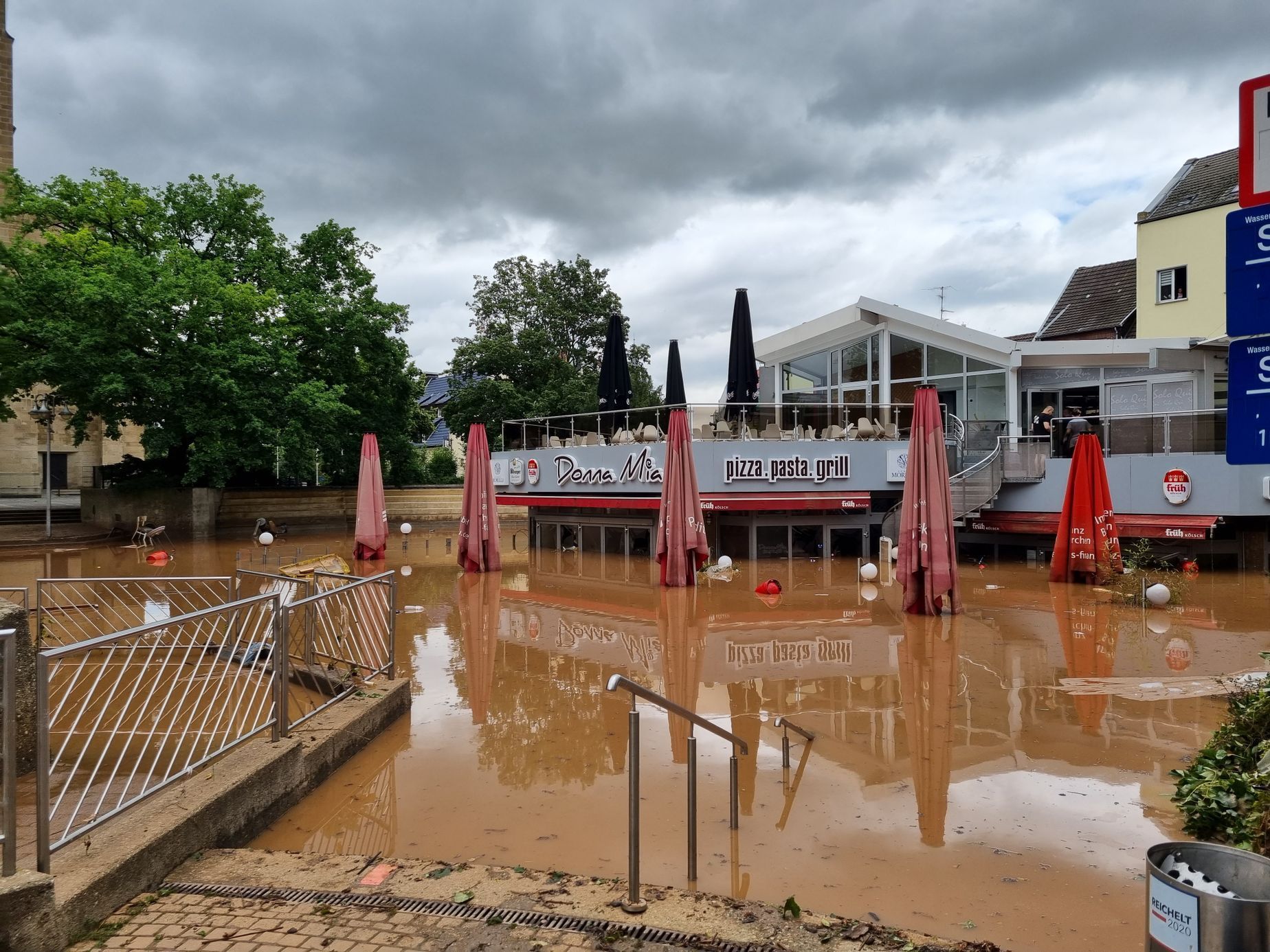 Euskirchen, německo, povodně, 2021, červenec
