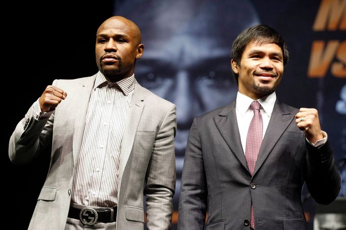 Floyd Mayweather vs. Manny Pacquiao na úvodní tiskové konferenci