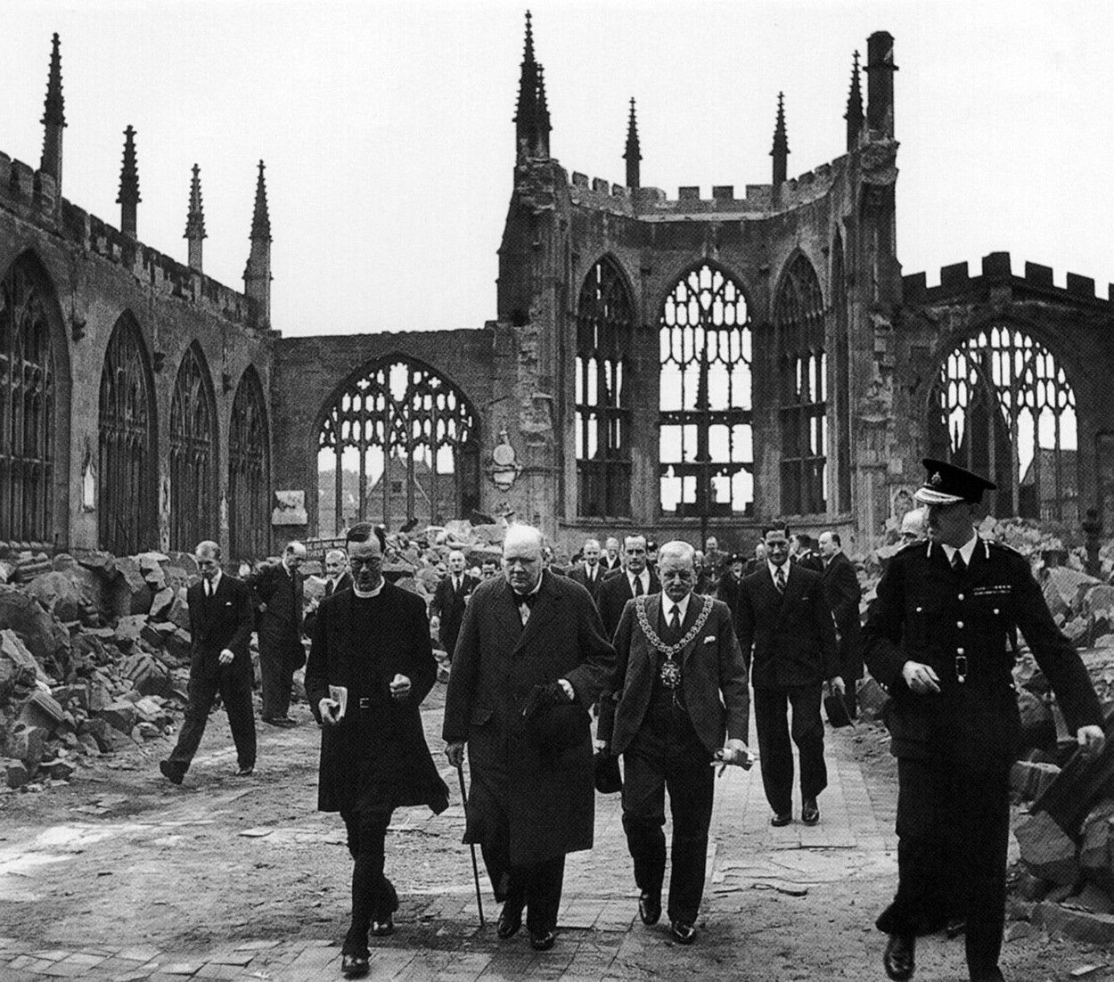 Coventry, katedrála, Winston Churchill, 1941