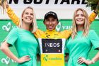 Egan Bernal, kolumbijský cyklista v týmu Sky (Ineos), vítěz závodu Kolem Švýcarska 2019