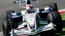 Monopost BMW-Sauber Poláka Kubicy během tréninku v Monze.