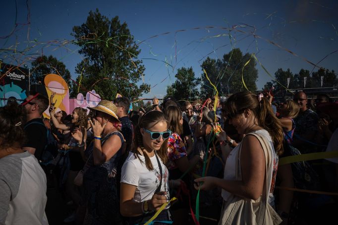 Snímek z prvního dne festivalu Colours of Ostrava.