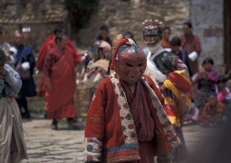 Bhútán - tanec masek