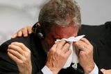 Brazilský prezident Luis Inacio Lula da Silva se neubránil slzám.