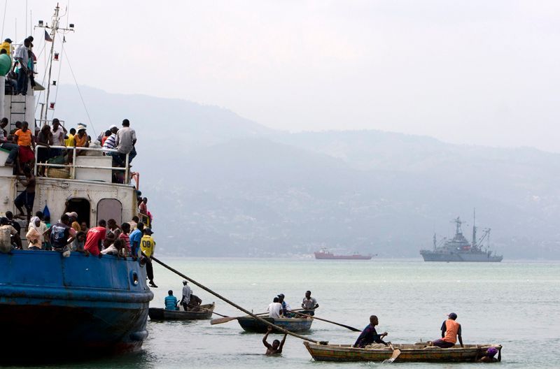 Opouštění Haiti